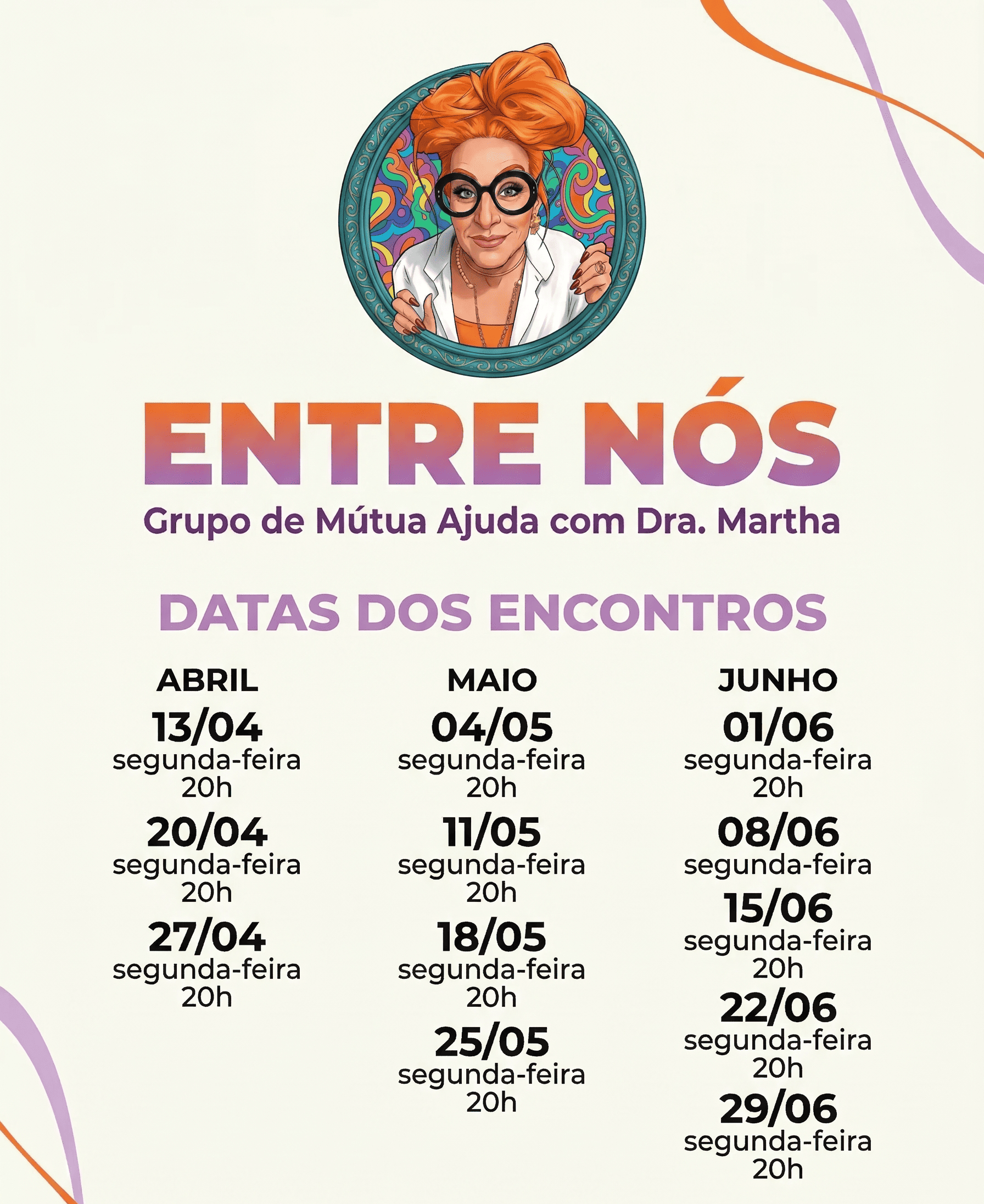 Datas dos encontros